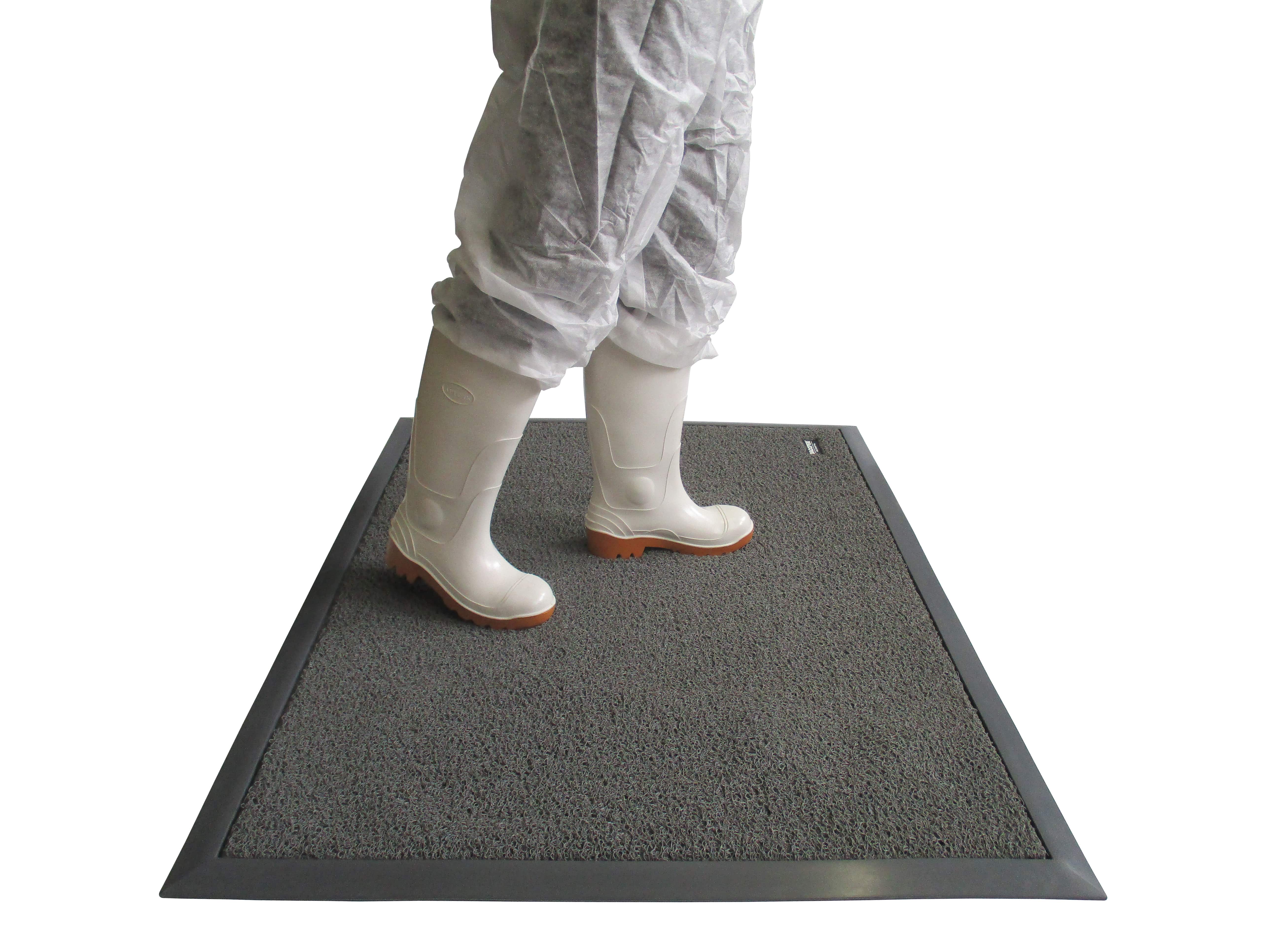 Мат дезинфицирующий HACCPER Dezmatta CUSTOM с основой 1100х1800х18 мм, серый