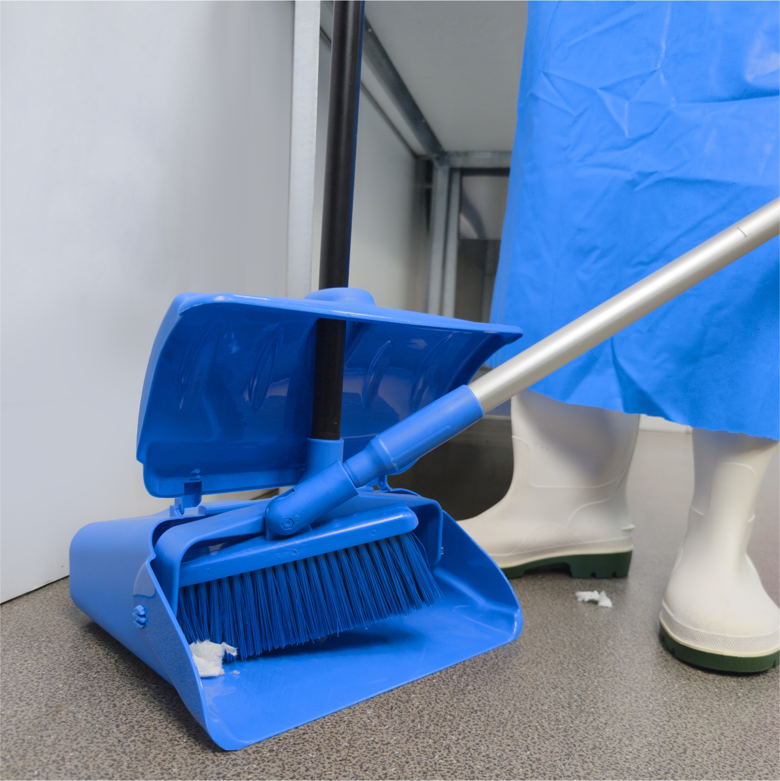 Щетка HACCPER Gamma мягкая, для подметания 200 мм, синяя