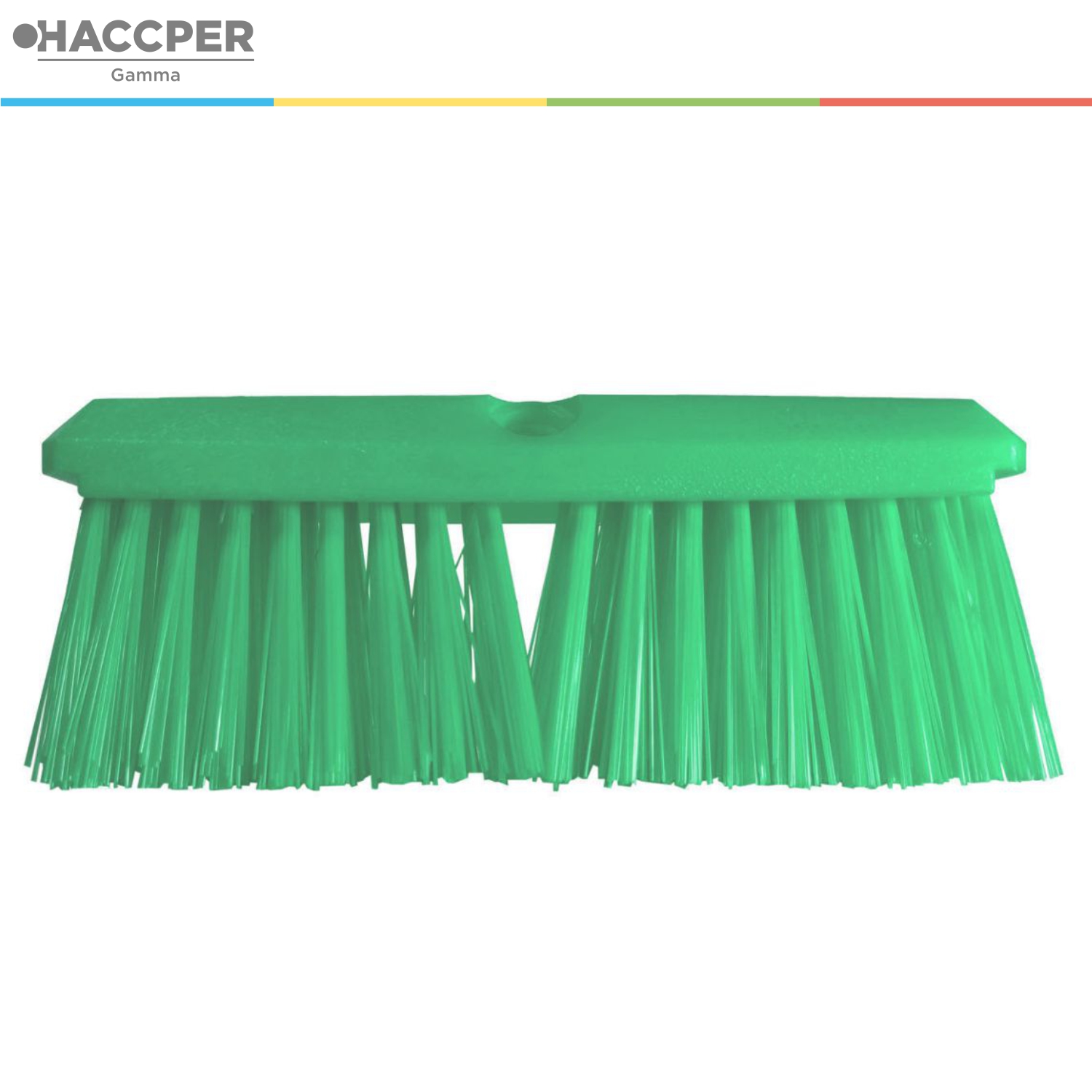 Щетка HACCPER для мытья полов и стен, жесткая, 254 мм, зеленая