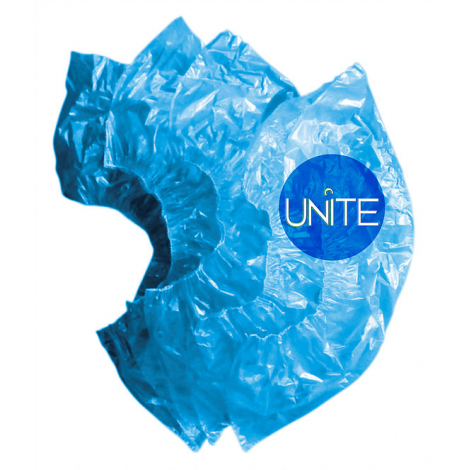 Бахилы медицинские Unite "Оптимал", полиэтиленовые, синие, 0,030 мм