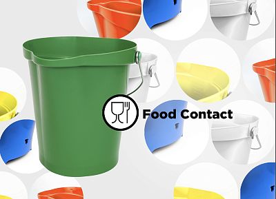Новинка на Food Safety Market – Ведро HACCPER Gastra гигиеничное с мерной шкалой, 12л