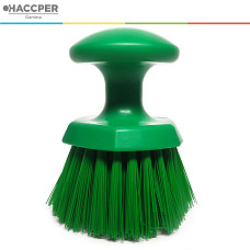 Щетка HACCPER ручная круглая, средней жесткости, зеленая