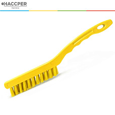 Щетка HACCPER узкая, для мелких деталей, короткий ворс, желтая