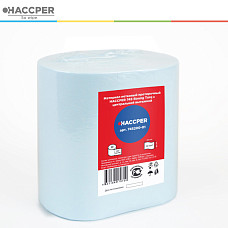 Материал нетканый протирочный HACCPER 745 Strong Turq с центральной вытяжкой, 16,5х28 см, бирюзовый, 250 л/рул