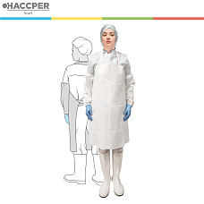 Фартук полиуретановый многоразовый HACCPER Uretex HARDSHORT 710х890 мм, 300 мкм, белый