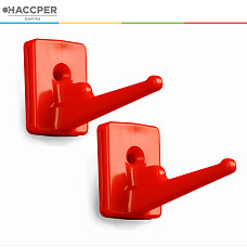 Крючок для органайзера настенного HACCPER Control Point красный, 2 шт/упак
