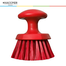Щетка HACCPER ручная круглая, средней жесткости, красная