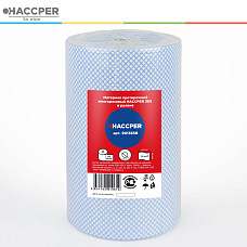 Материал протирочный многоразовый HACCPER 365 в рулоне, 340х400мм, син, 250 л/рул