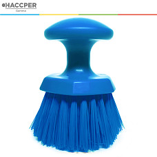 Щетка HACCPER ручная круглая, средней жесткости, синяя