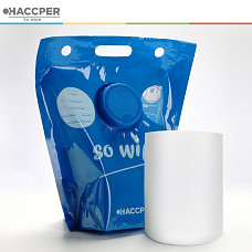 Материал протирочный HACCPER Classic, 165х280 мм, белый, 150 л/рул, в гигиеничном одноразовом пакете