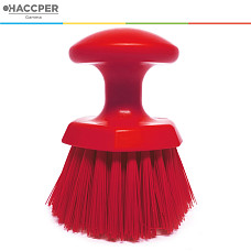 Щетка HACCPER ручная круглая, средней жесткости, красная