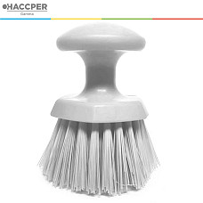 Щетка HACCPER ручная круглая, средней жесткости, белая