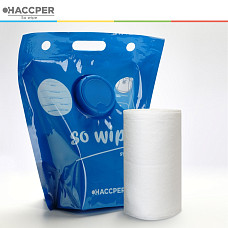 Материал протирочный HACCPER Universal, 165х280 мм, бел,150 л/рул, в гигиеничном одноразовом пакете