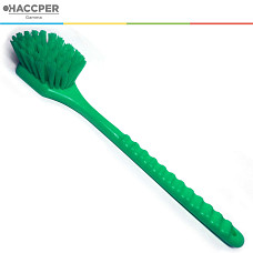 Щетка HACCPER с длинной ручкой, для мытья и оттирки, жесткая, 500 мм, зеленый