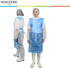Фартук HACCPER Polytex одноразовый в рулоне 1250x750 мм, 20 мкм, голубой