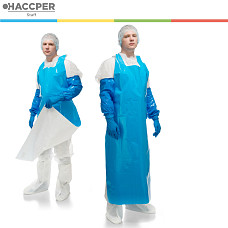 Фартук HACCPER Evatex DUO 1500х830, 100мкм, синий/белый