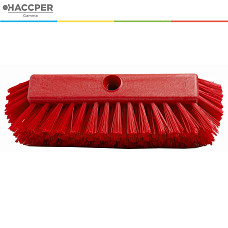 Щетка HACCPER разноуровневая, жесткая, 252 мм, красная