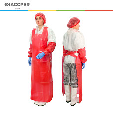Фартук HACCPER Evatex 1500х830 мм, 100 мкм, красный