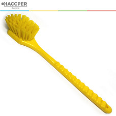 Щетка HACCPER с длинной ручкой, для мытья и оттирки, жесткая, 500 мм, желтая